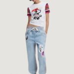 T-shirt Desigual TS_MINNIE Bianco - Foto 4