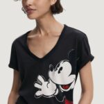 T-shirt Desigual TS_MICKEY JOKER Nero - Foto 3