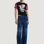 T-shirt Desigual TS_MINNIE Nero - Foto 4