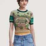 T-shirt Desigual TS_AFRICA Verde - Foto 1