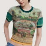 T-shirt Desigual TS_AFRICA Verde - Foto 2