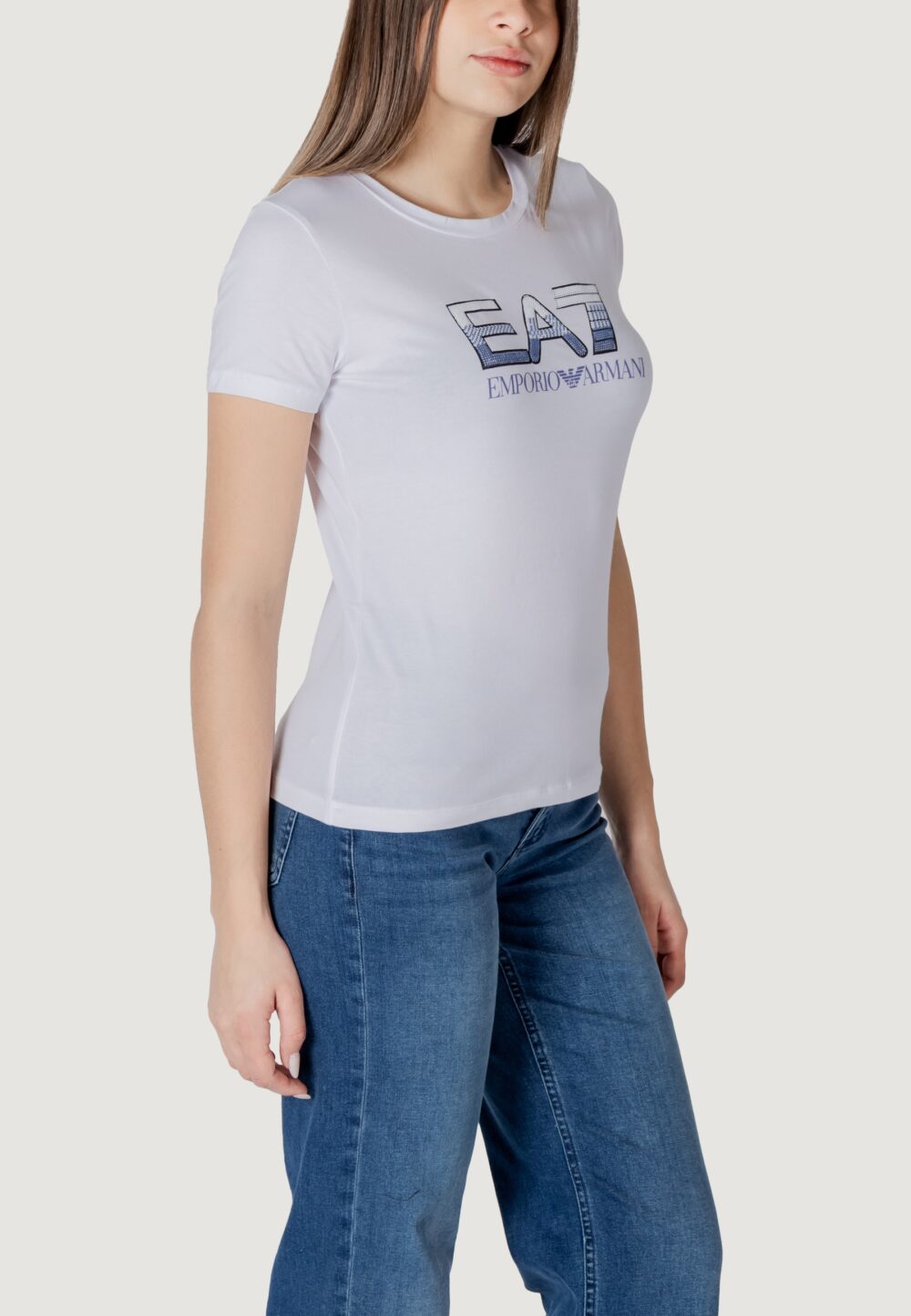 T-shirt EA7  Bianco - Foto 3