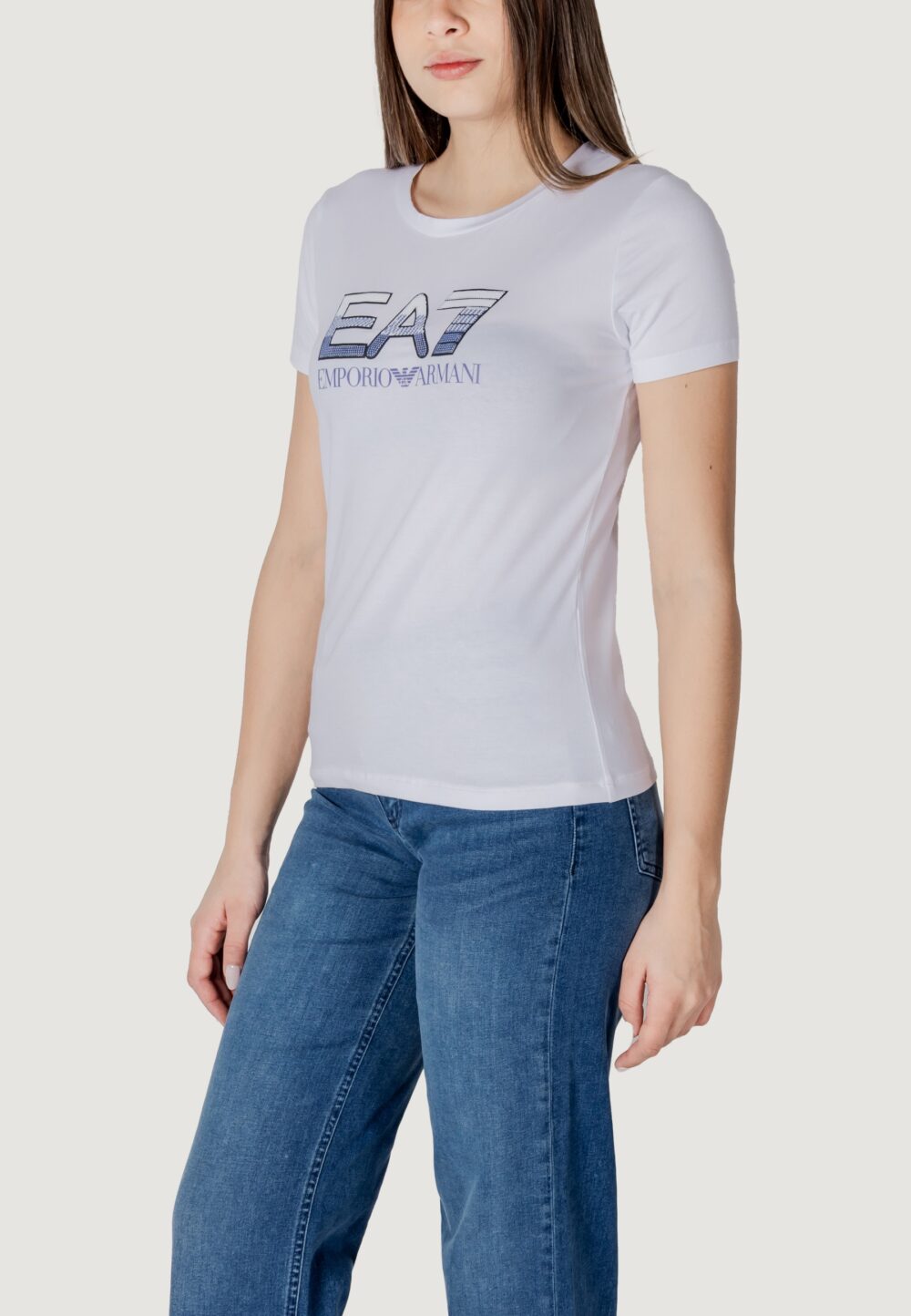 T-shirt EA7  Bianco - Foto 4