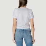 T-shirt Guess CN SS CROPPED WASHED Bianco - Foto 3