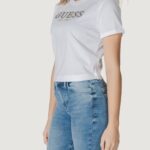 T-shirt Guess CN SS CROPPED WASHED Bianco - Foto 2