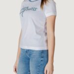 T-shirt Guess CN SS JEANS CHAIN TE Bianco - Foto 3