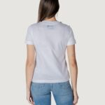 T-shirt Guess CN SS JEANS CHAIN TE Bianco - Foto 4