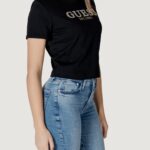 T-shirt Guess CN SS CROPPED WASHED Nero - Foto 3