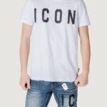 T-shirt Icon LOGO GRANDE Bianco - Foto 1