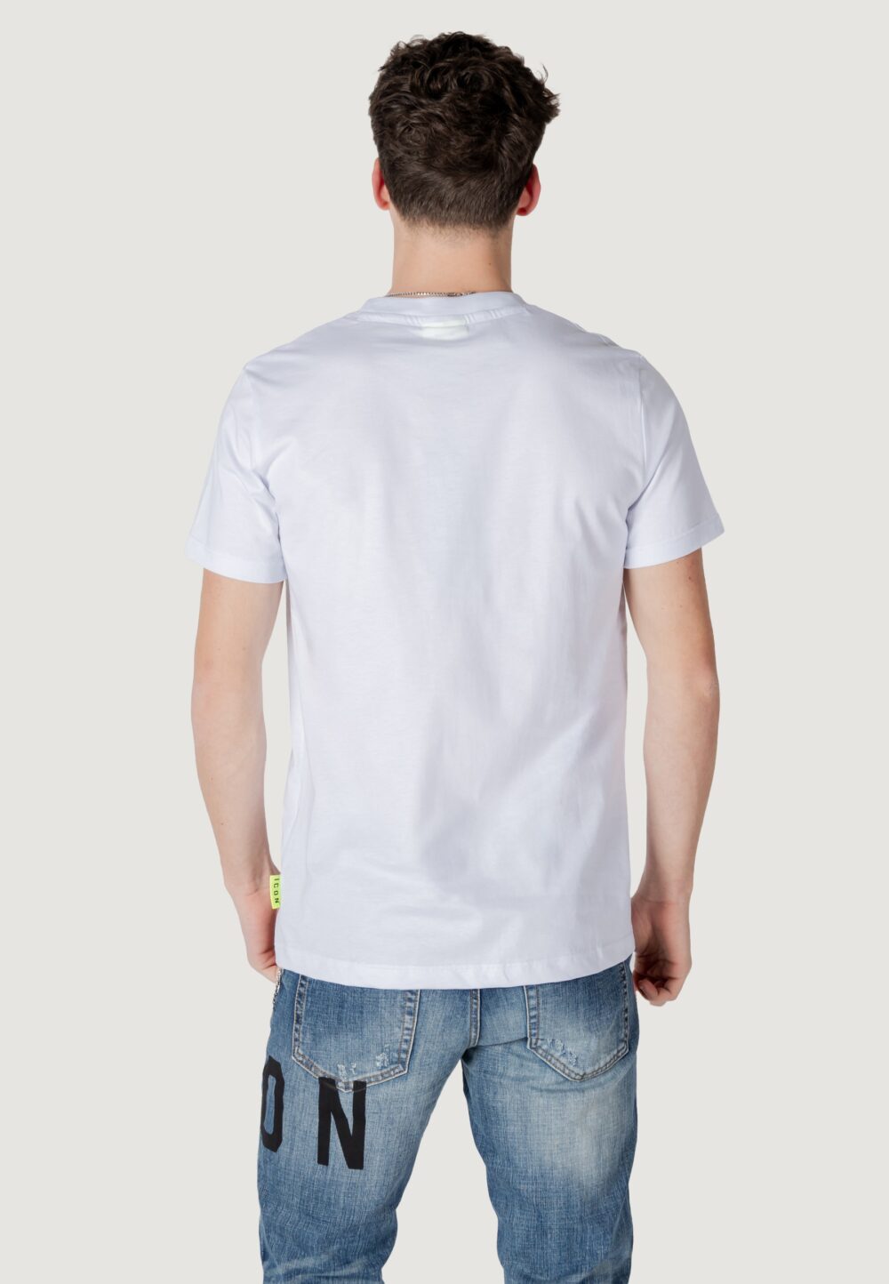 T-shirt Icon LOGO GRANDE Bianco - Foto 2