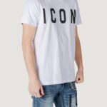 T-shirt Icon LOGO GRANDE Bianco - Foto 3