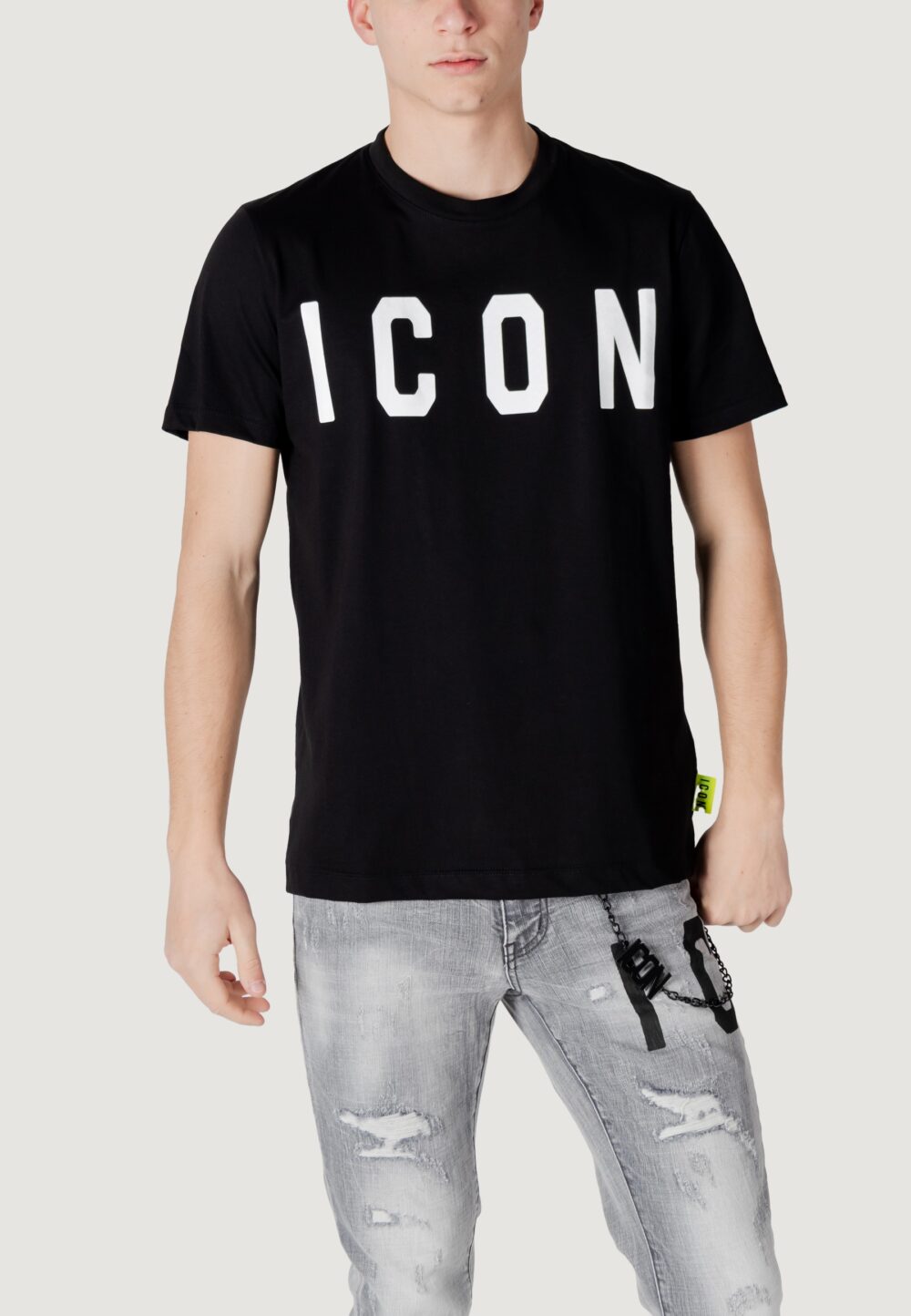 T-shirt Icon LOGO GRANDE Black-White - Foto 1