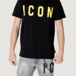 T-shirt Icon LOGO GRANDE Giallo fluo - Foto 1