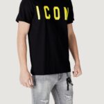 T-shirt Icon LOGO GRANDE Giallo fluo - Foto 3