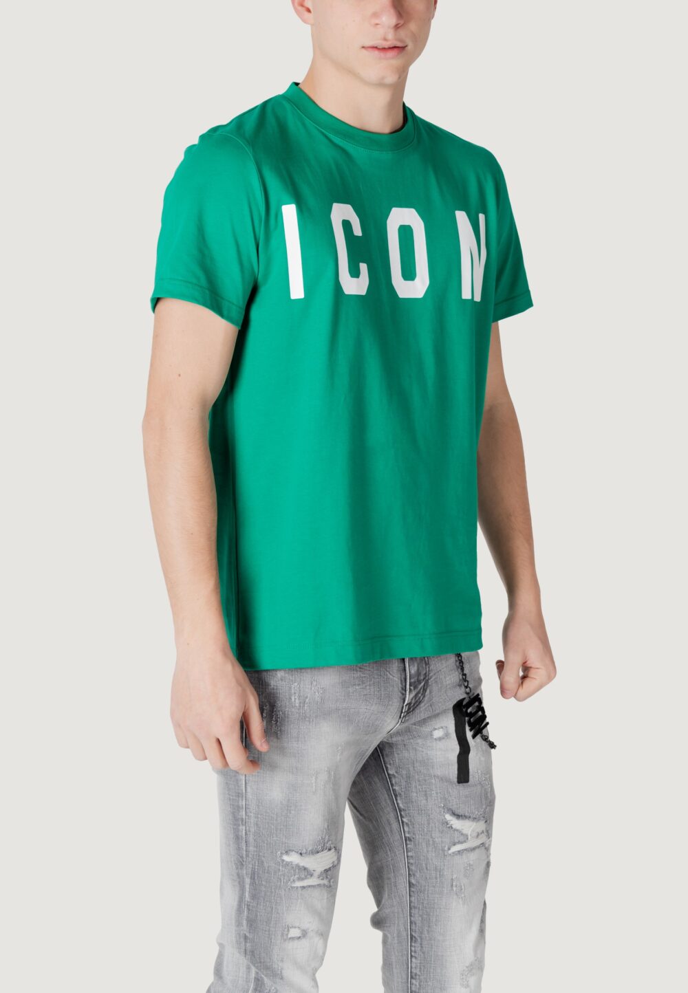 T-shirt Icon LOGO GRANDE Verde - Foto 3