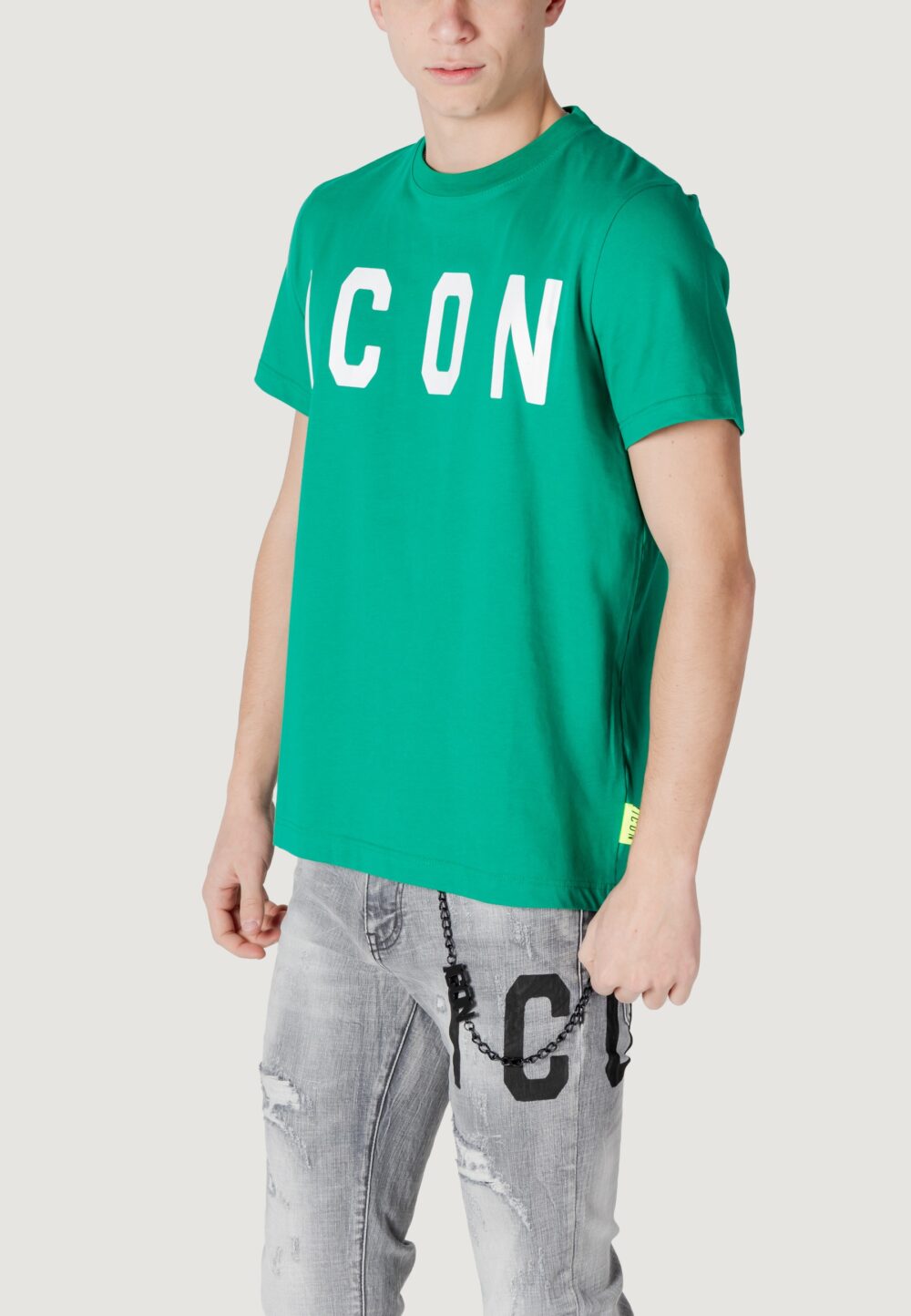 T-shirt Icon LOGO GRANDE Verde - Foto 4