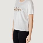 T-shirt Jacqueline de Yong JDYEMMA S/S LUREX EMB TOP JRS Bianco - Foto 2