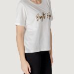 T-shirt Jacqueline de Yong JDYEMMA S/S LUREX EMB TOP JRS Bianco - Foto 3