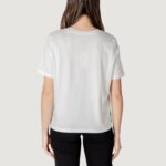 T-shirt Jacqueline de Yong JDYEMMA S/S LUREX EMB TOP JRS Bianco - Foto 4