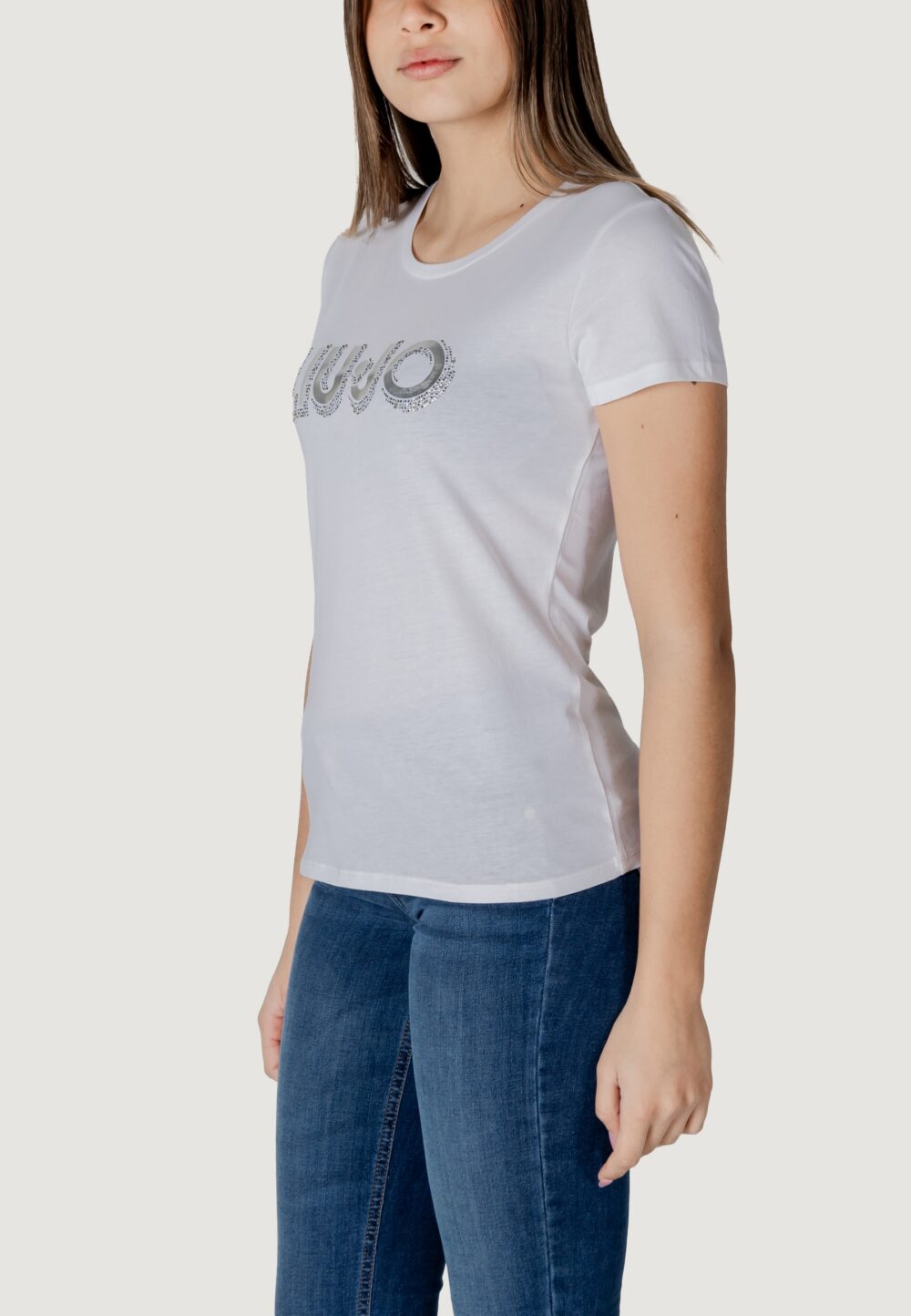 T-shirt Liu-Jo ECS MODA M/C Bianco - Foto 4