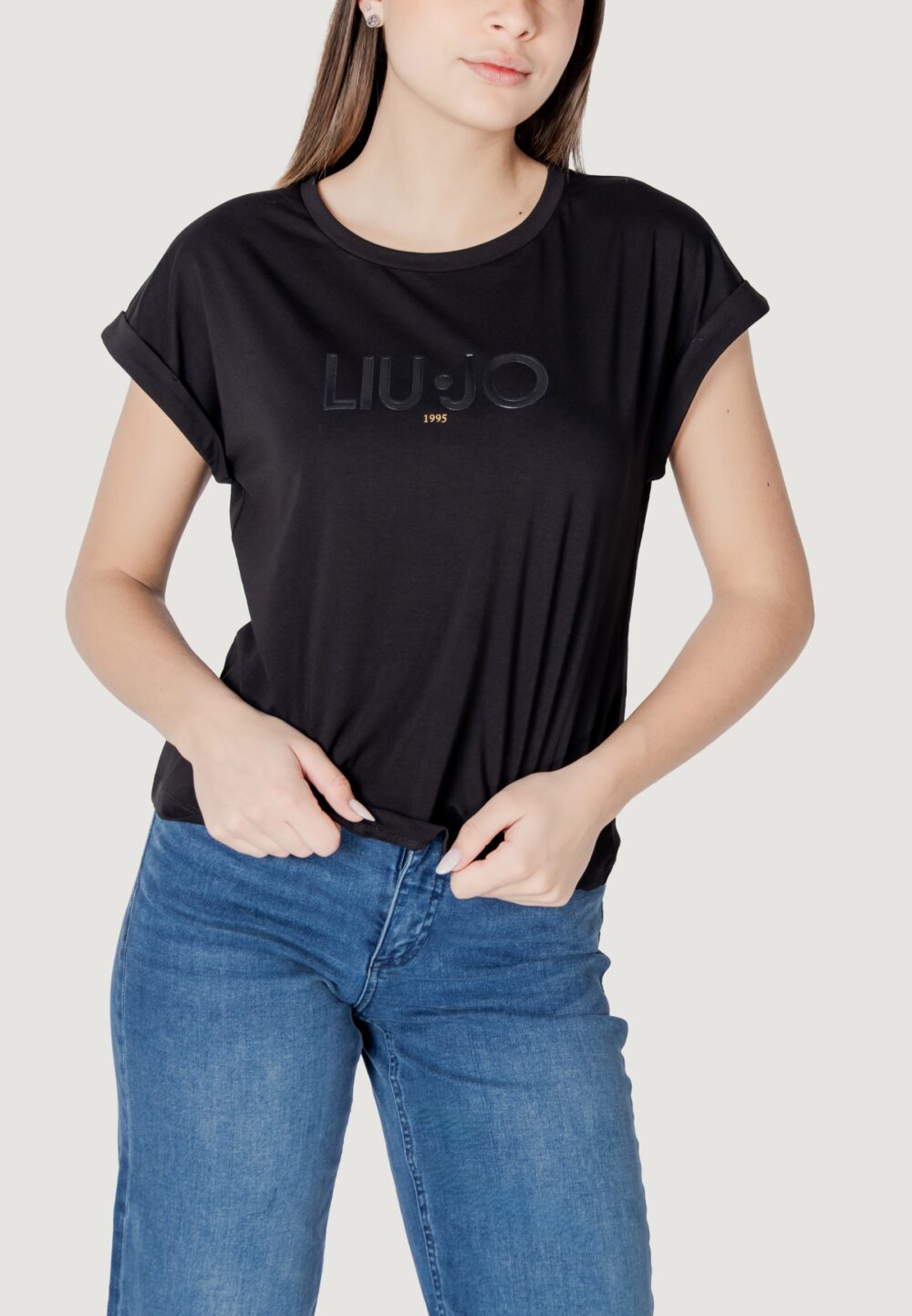 T-shirt Liu-Jo ECS BASICA S/M Nero - Foto 1