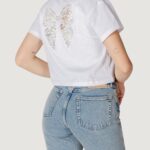 T-shirt Only Onlbolette Life S/S Lace Mix Top Jrs Bianco - Foto 2