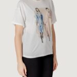 T-shirt Only Onlmelina S/S Ladies Top Box Jrs Bianco - Foto 3