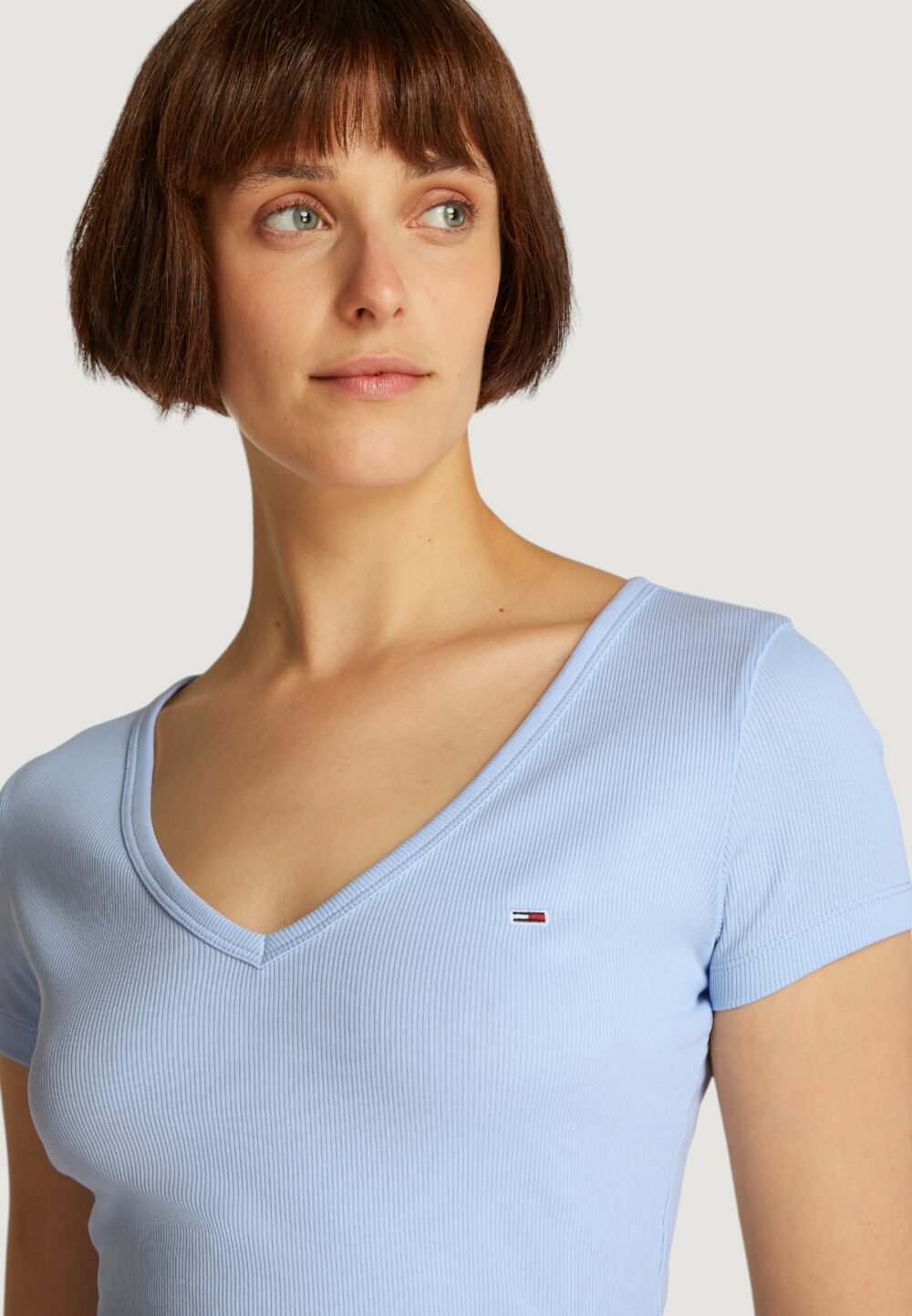 T-shirt Tommy Hilfiger Jeans TJW ESSENTIAL Celeste - Foto 3