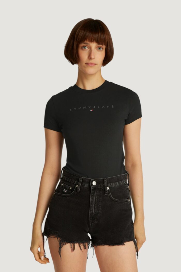T-shirt Tommy Hilfiger TJW TONAL LINEA Nero