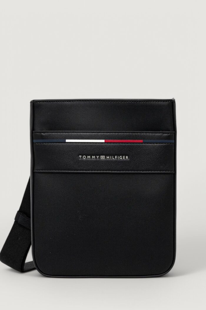 Tracolla Tommy Hilfiger TH FOUNDATION MINI CROSSOVER Nero