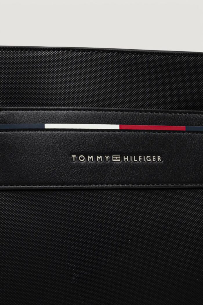 Tracolla Tommy Hilfiger TH FOUNDATION MINI CROSSOVER Nero