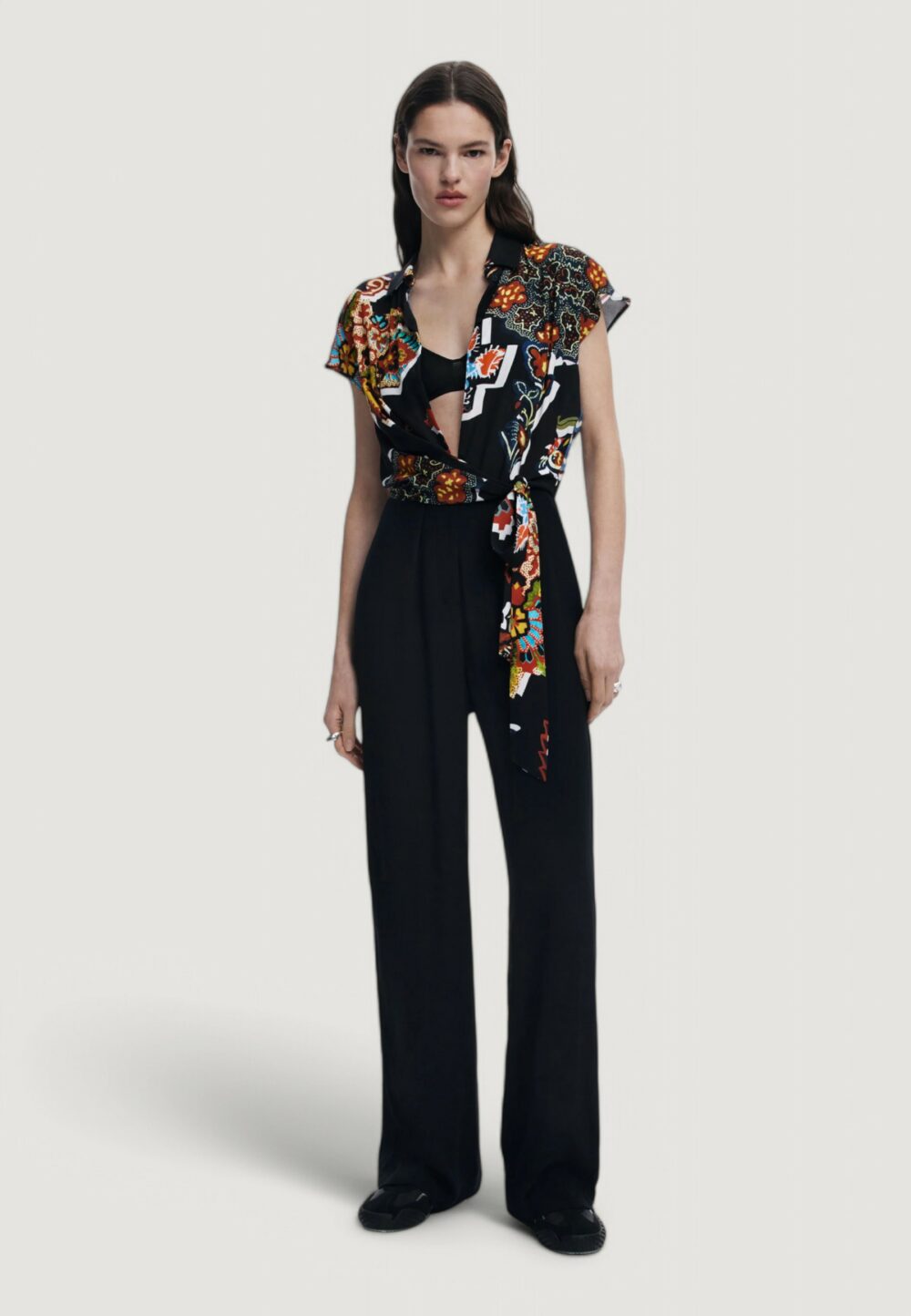 Tutina Desigual JUMPSUIT_PAISLEY_LACROIX Nero - Foto 1