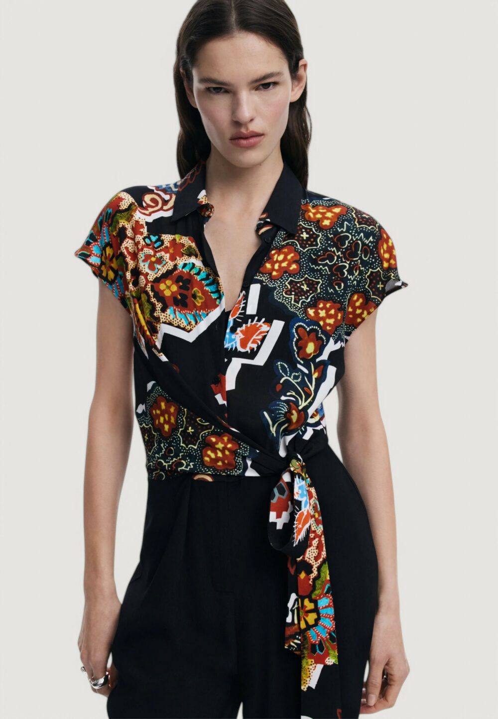 Tutina Desigual JUMPSUIT_PAISLEY_LACROIX Nero - Foto 2