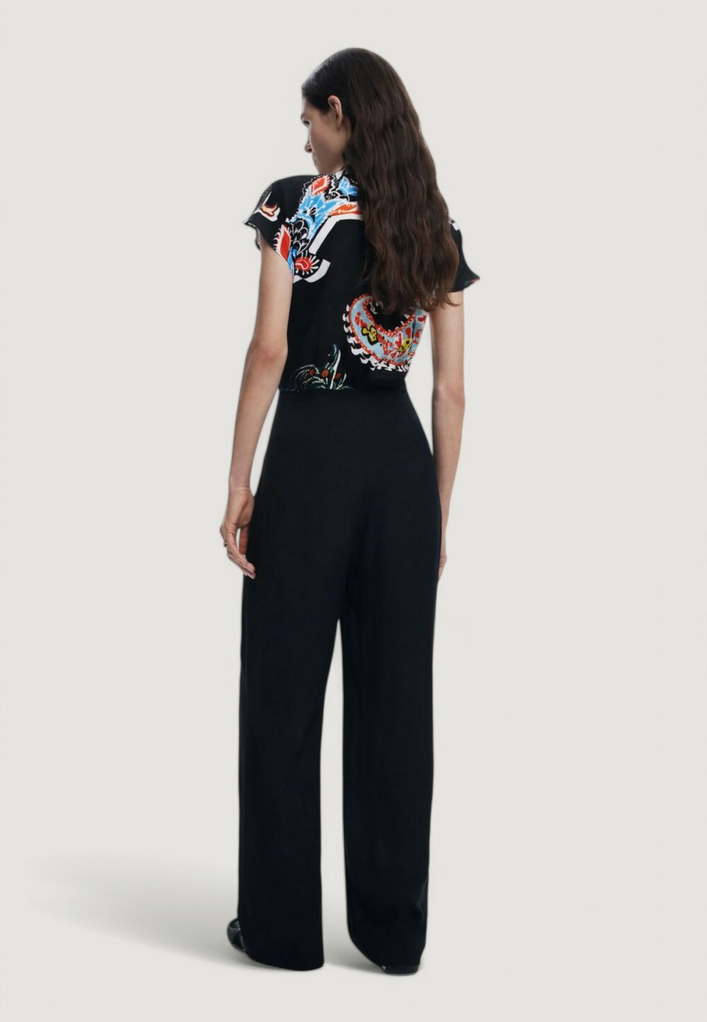 Tutina Desigual JUMPSUIT_PAISLEY_LACROIX Nero - Foto 3