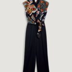 Tutina Desigual JUMPSUIT_PAISLEY_LACROIX Nero - Foto 5