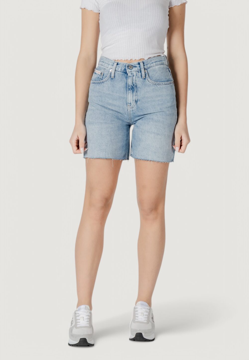 Bermuda Calvin Klein Jeans BERMUDA SHORT Denim chiaro - Foto 2