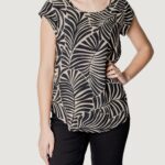 Blusa manica corta Only ONLNOVA LIFE S/S AOP  PTM Beige chiaro - Foto 1