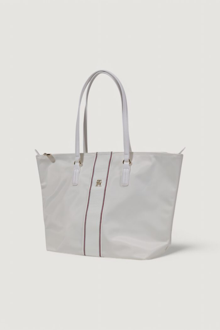 Borsa Tommy Hilfiger POPPY TOTE CORP Bianco