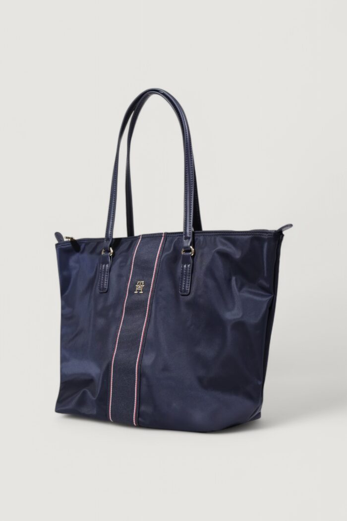 Borsa Tommy Hilfiger POPPY TOTE CORP Blu