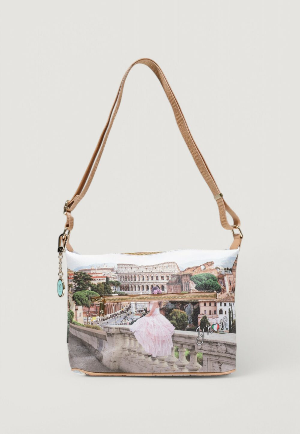 Borsa Y Not? HOBO EASY LARGE Beige chiaro - Foto 4