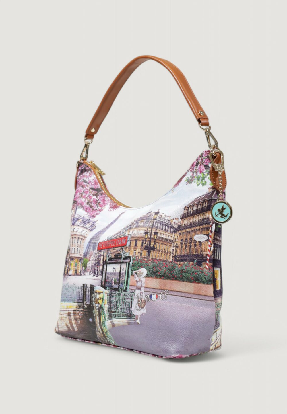 Borsa Y Not? HOBO Beige scuro - Foto 2