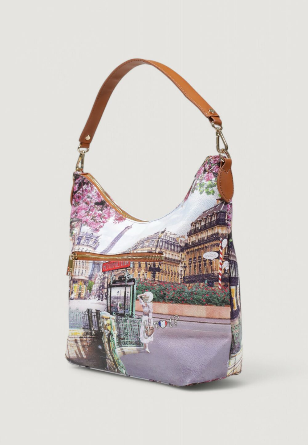 Borsa Y Not? HOBO Beige scuro - Foto 4