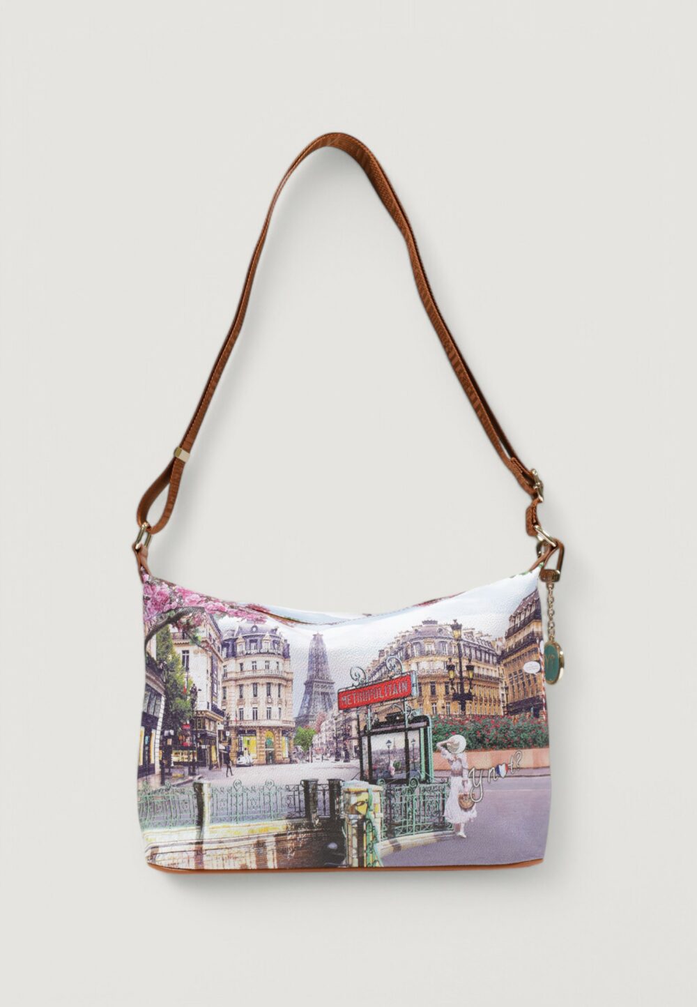 Borsa Y Not? HOBO EASY LARGE Beige scuro - Foto 1