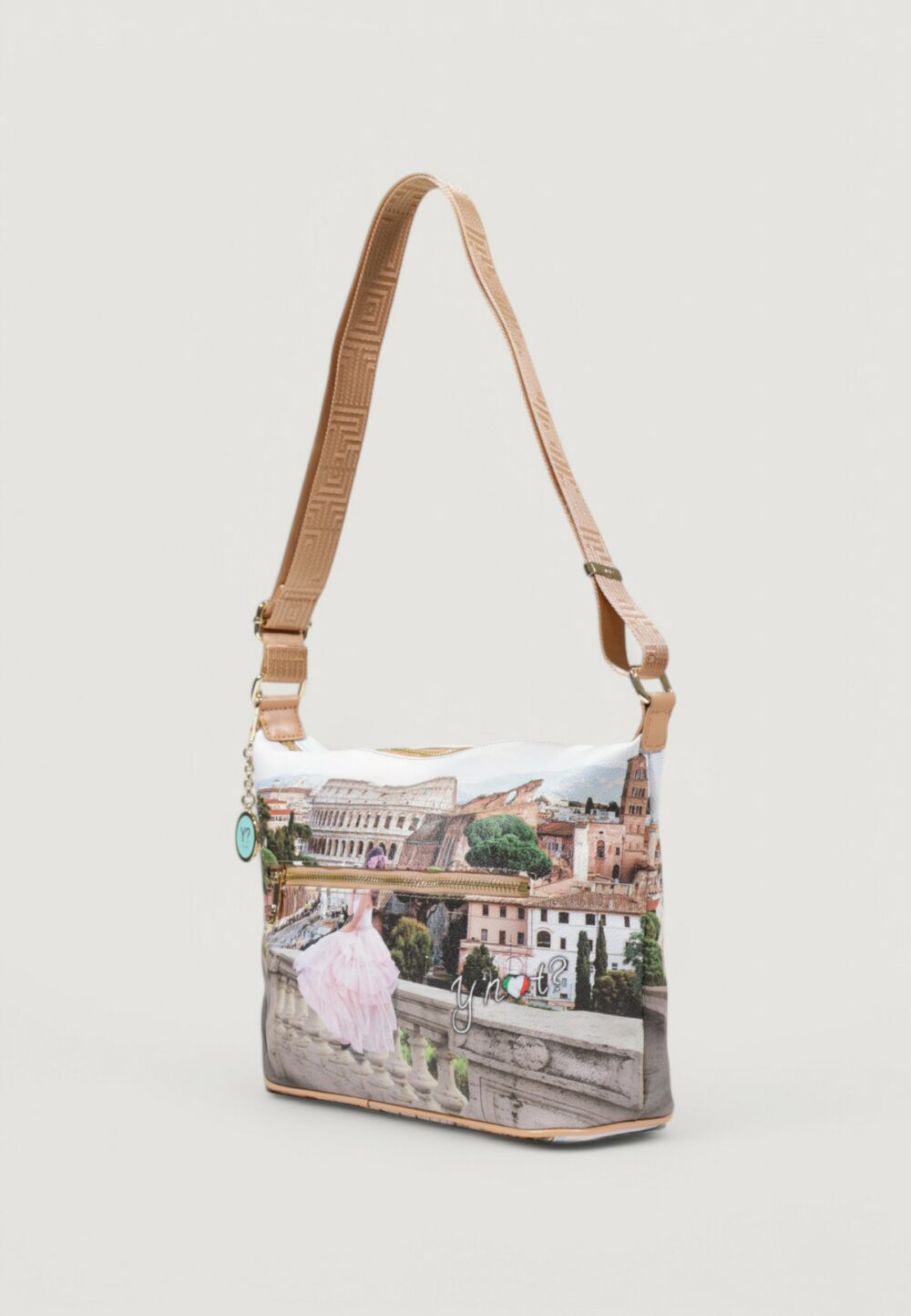 Borsa Y Not? HOBO EASY LARGE Beige chiaro - Foto 2