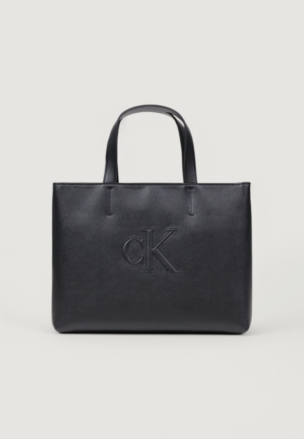 Borsa Calvin Klein Jeans SCULPTED MINI EW TOTE Nero - Foto 2