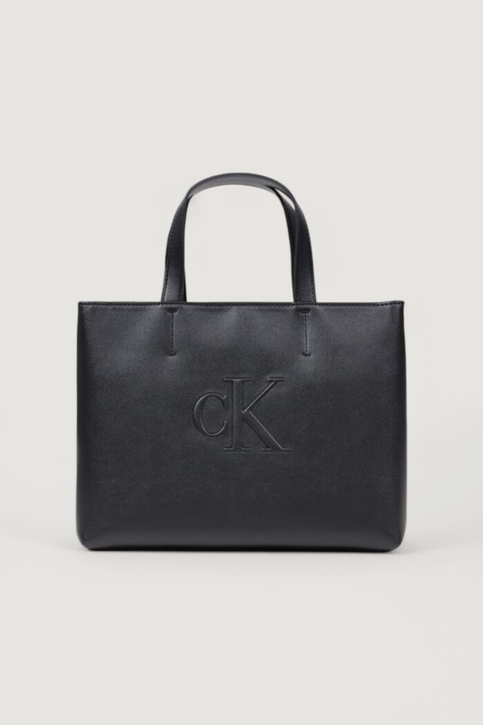 Borsa Calvin Klein SCULPTED MINI EW TOTE Nero – LV04K3111G