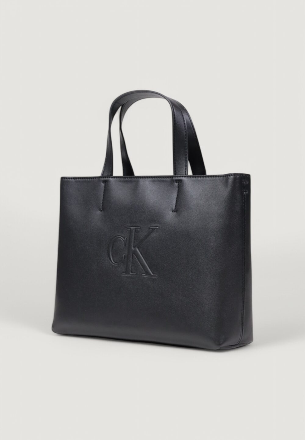 Borsa Calvin Klein Jeans SCULPTED MINI EW TOTE Nero - Foto 3