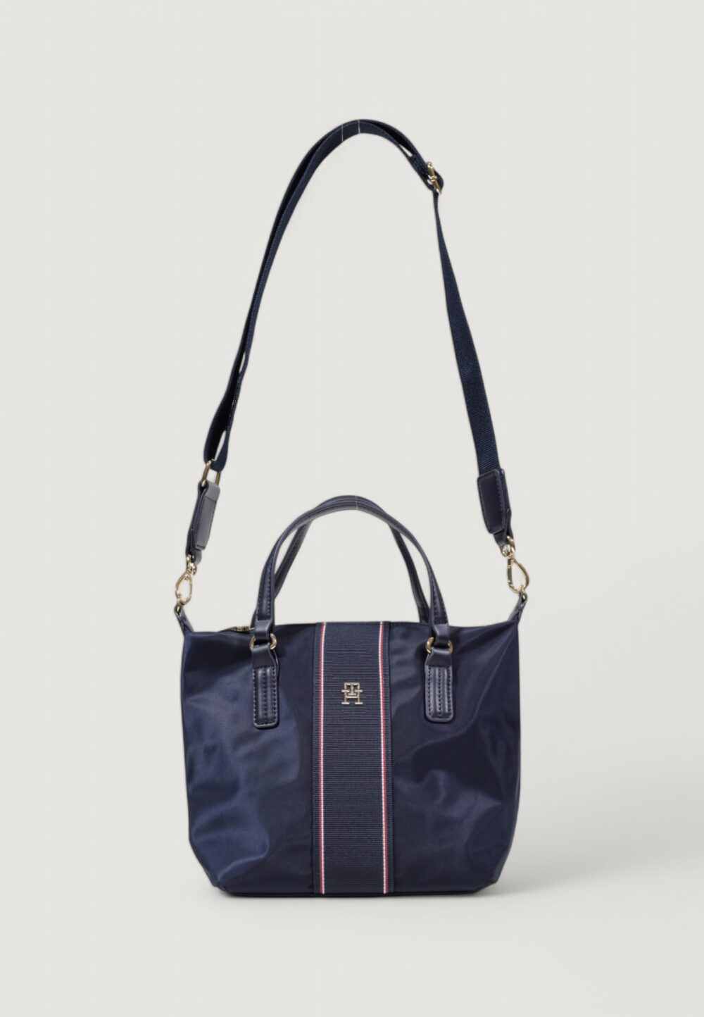 Borsa Tommy Hilfiger POPPY SMALL TOTE CORP Blu - Foto 1