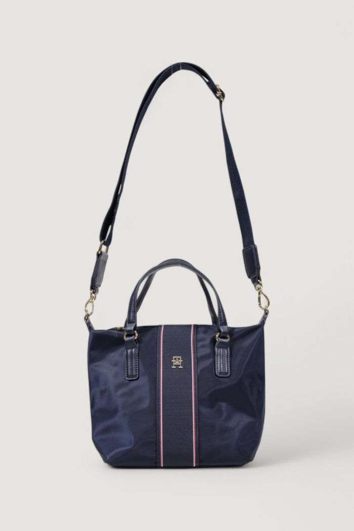 Borsa Tommy Hilfiger POPPY SMALL TOTE CORP Blu – AW0AW17204