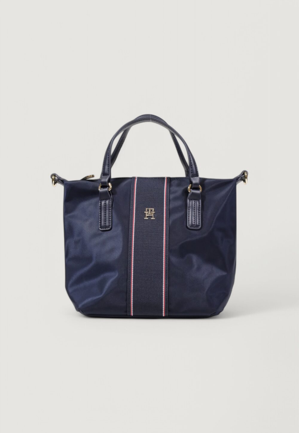 Borsa Tommy Hilfiger POPPY SMALL TOTE CORP Blu - Foto 3